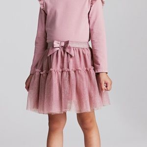 Glittery tulle skirt